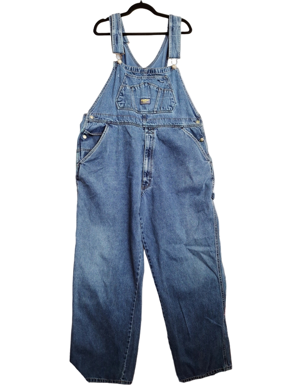 OshKosh Vestbak Rare sz XL Tall Carpenter Vintage Classic Blue Denim Overalls